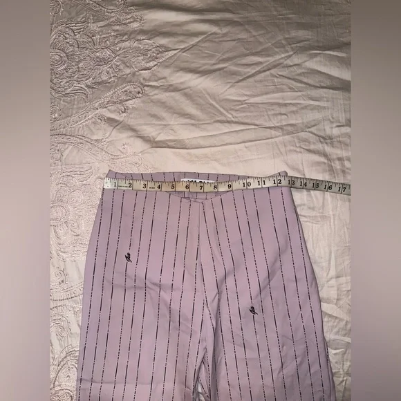 I.AM.GIA Like New pinkDominique Logo Stripe High Rise Tapered Straight leg pant